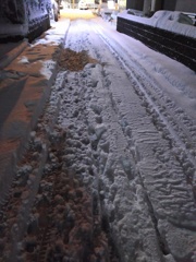 2018/01/22_雪の夜道
