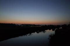 2014/10/18_元荒川の夕暮れ