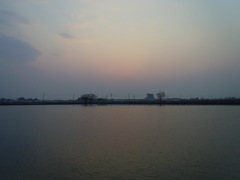 2017/03/19_溜め池の夕暮れ