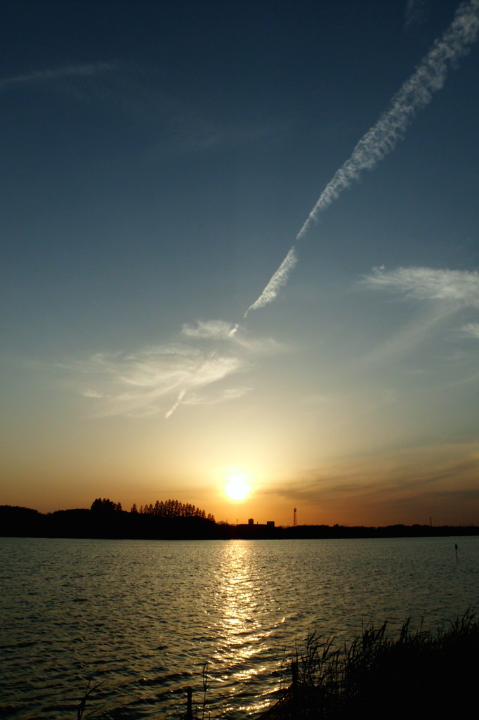 2014/05/18_夕暮れの伊佐沼