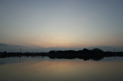 2015/09/27_伊佐沼の夕暮れ