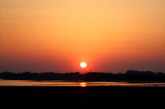 2015/03/28_渡良瀬遊水地の夕日