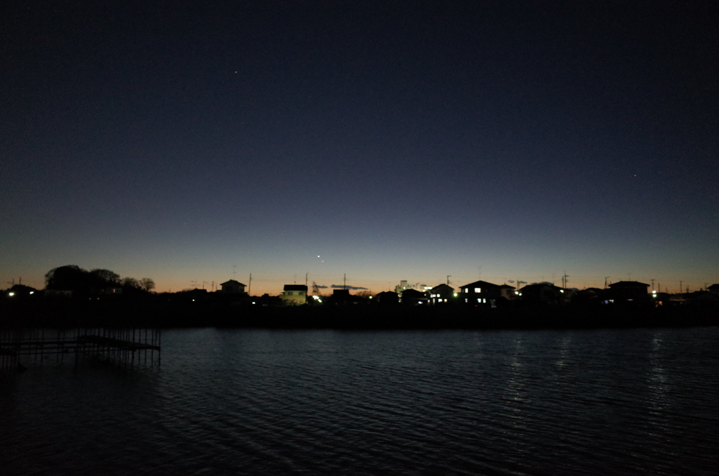 2015/01/10_山ノ神沼の夕暮れ