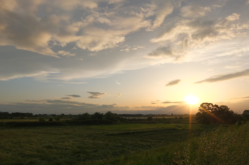 2015/05/04_荒川河川敷の夕暮れ