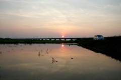 2015/07/12_水田の夕暮れ