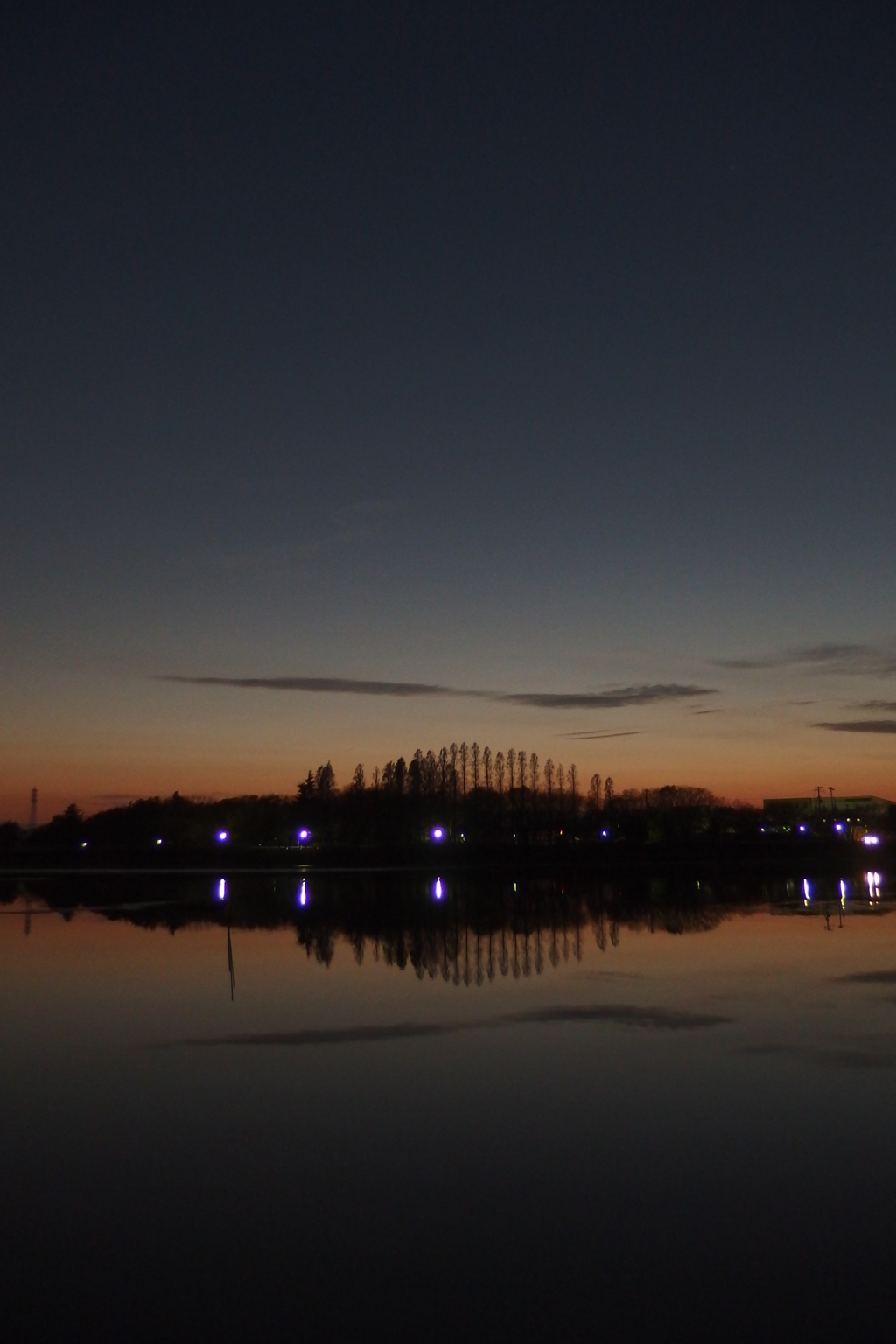 2015/12/20_伊佐沼の夕暮れ