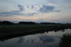 2014/10/19_元荒川の夕暮れ