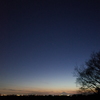 2014/12/27_夕暮れに月