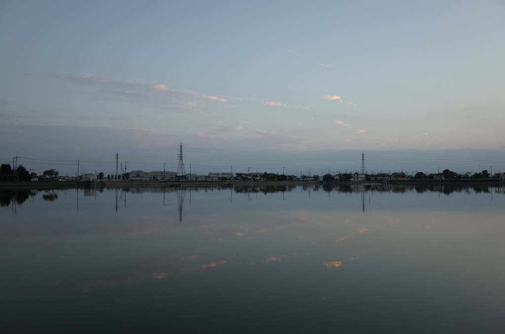 2015/09/27_伊佐沼の夕暮れ