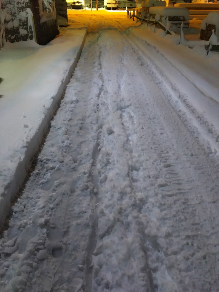 2018/01/22_雪の夜道