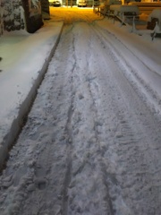 2018/01/22_雪の夜道