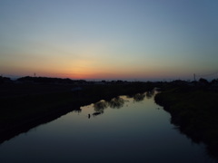 2017/04/15_元荒川の夕暮れ