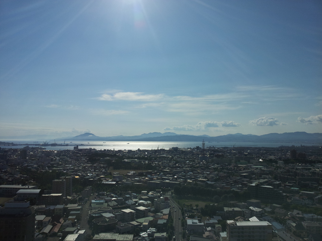 2016/08/12_五稜郭タワーから函館湾を望む
