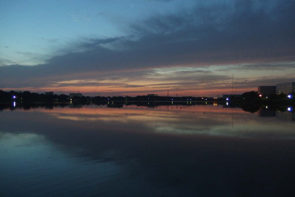 2015/10/03_昭和沼の夕暮れ