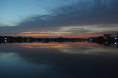 2015/10/03_昭和沼の夕暮れ