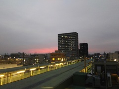 2018/03/03_北上尾駅の夕暮れ