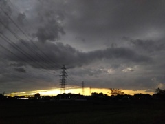 2016/10/23_曇天の夕暮れ