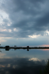 2016/06/26_溜め池の夕暮れ