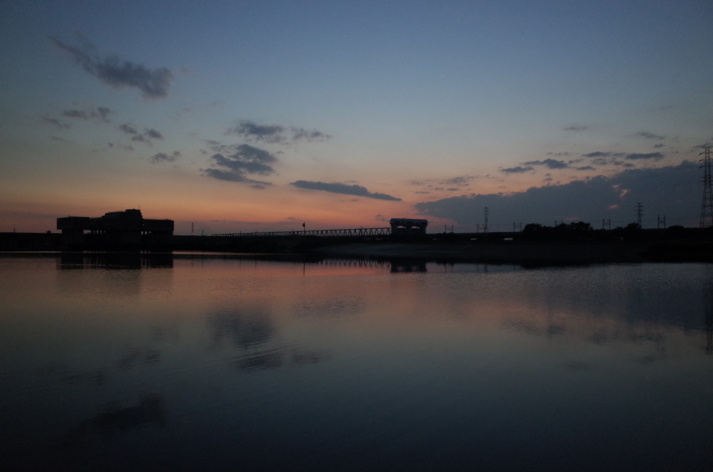 2015/10/12_彩湖の夕暮れ