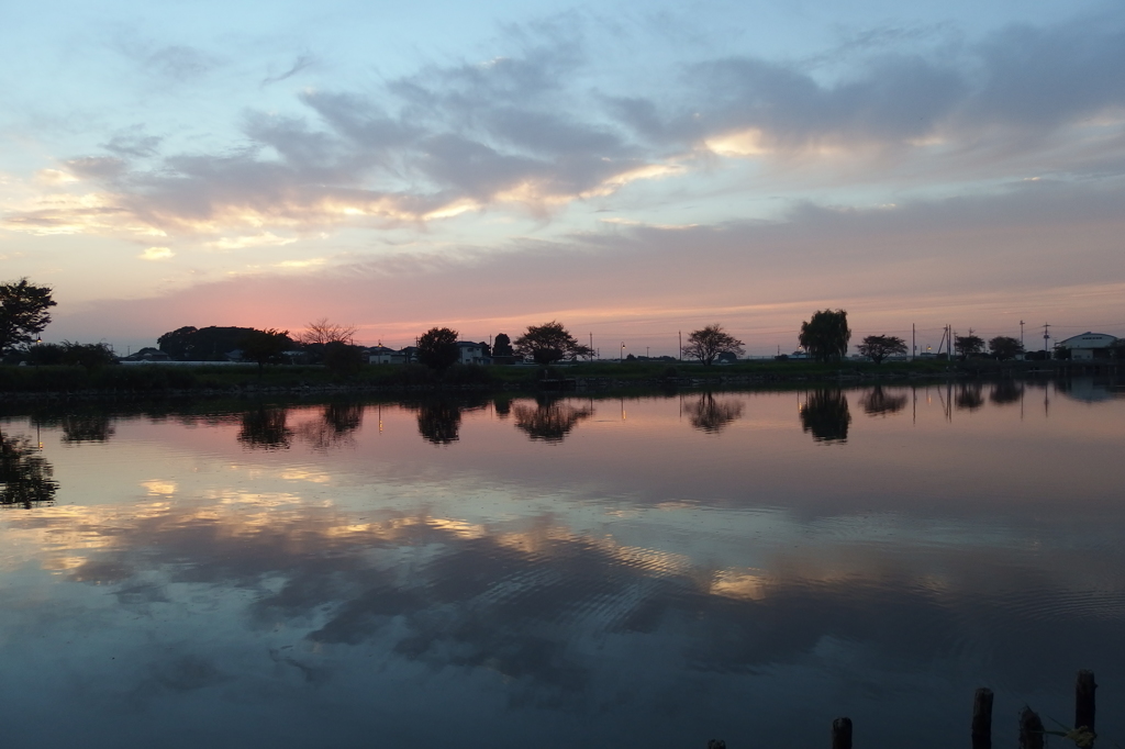 2015/10/03_柴山沼の夕暮れ