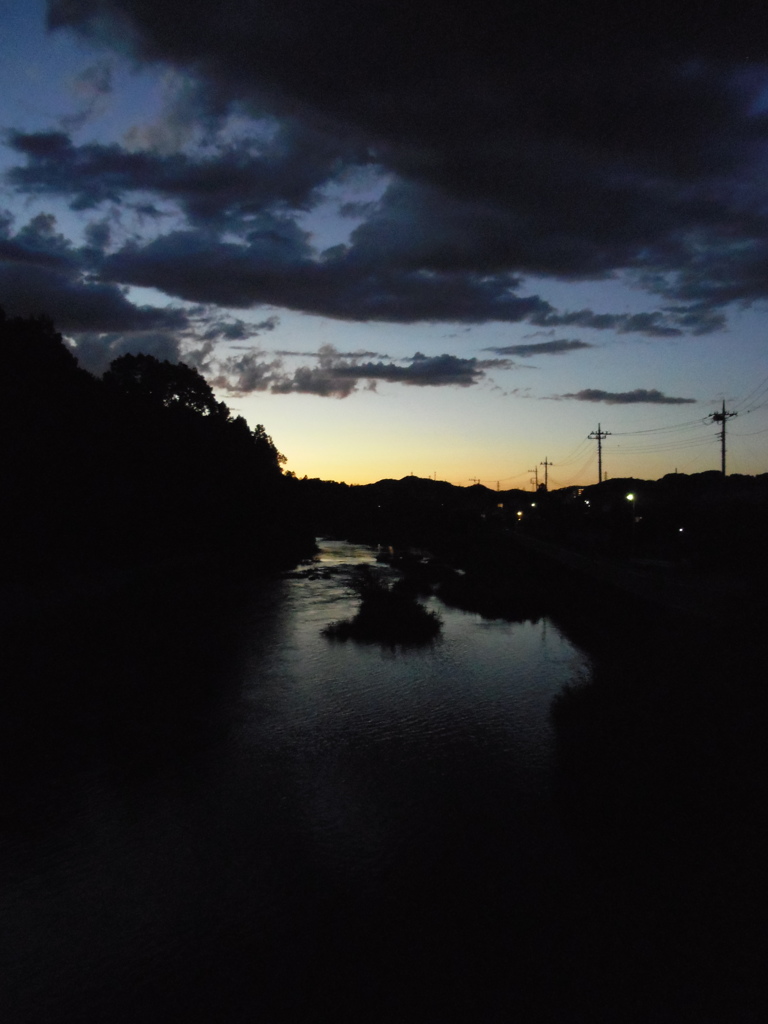 2017/09/18_槻川の夕暮れ