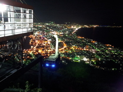 2016/08/12_夜、函館山から函館市街を望む