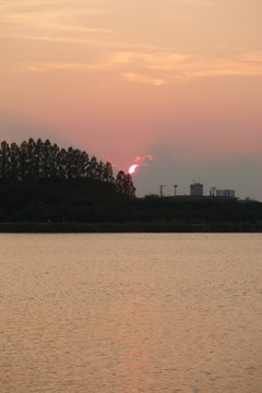2015/07/26_伊佐沼の夕日
