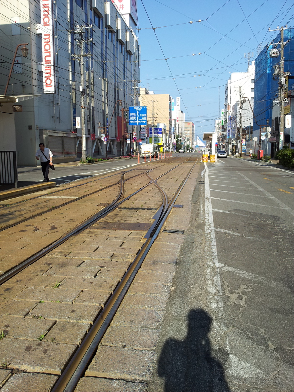2016/08/13_函館の路面電車の線路