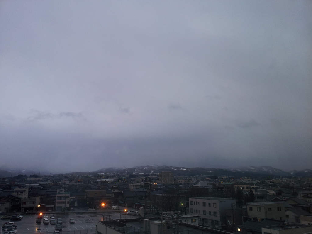 2017/01/12_宿から立山連峰を望む