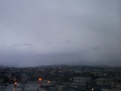 2017/01/12_宿から立山連峰を望む