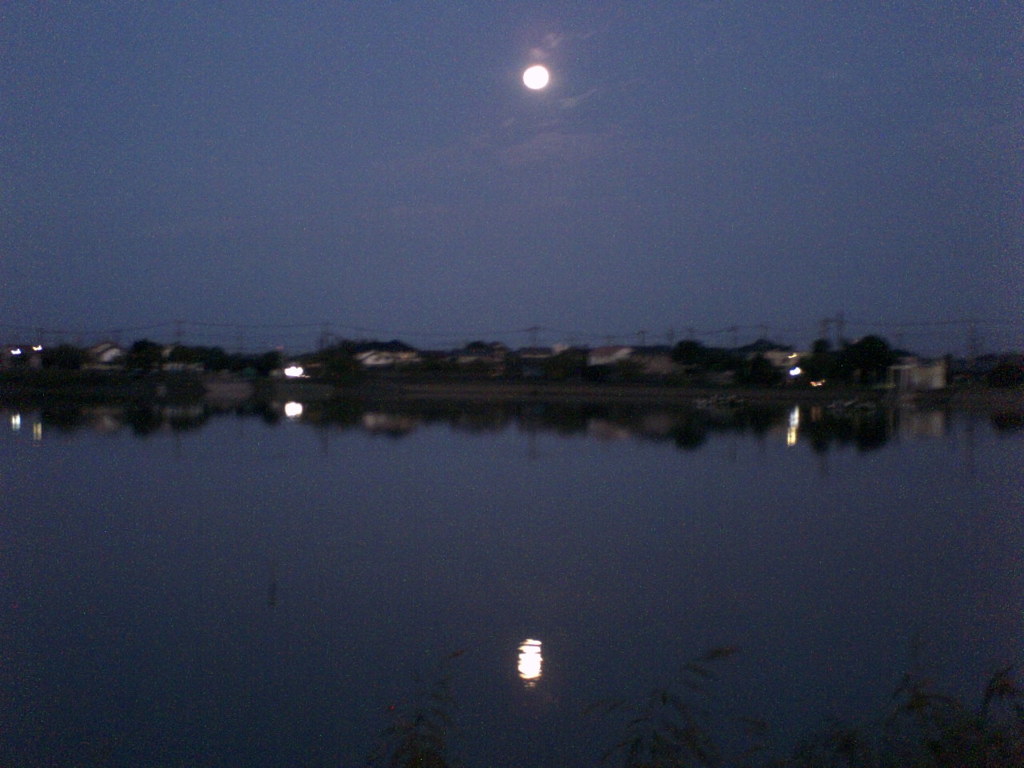 2015/09/27_伊佐沼の月夜