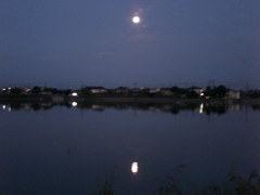 2015/09/27_伊佐沼の月夜