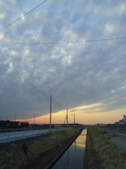 2017/03/25_用水路の夕暮れ