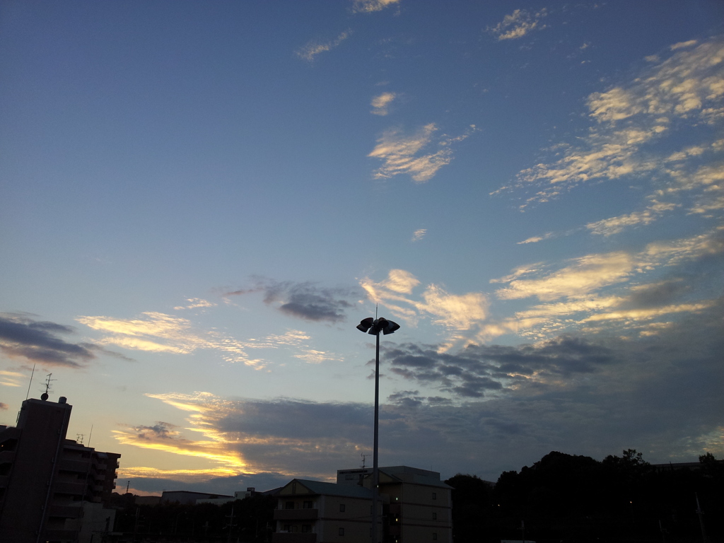 2016/10/18_平城山の夕暮れ