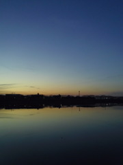 2017/01/07_伊佐沼の夕暮れ