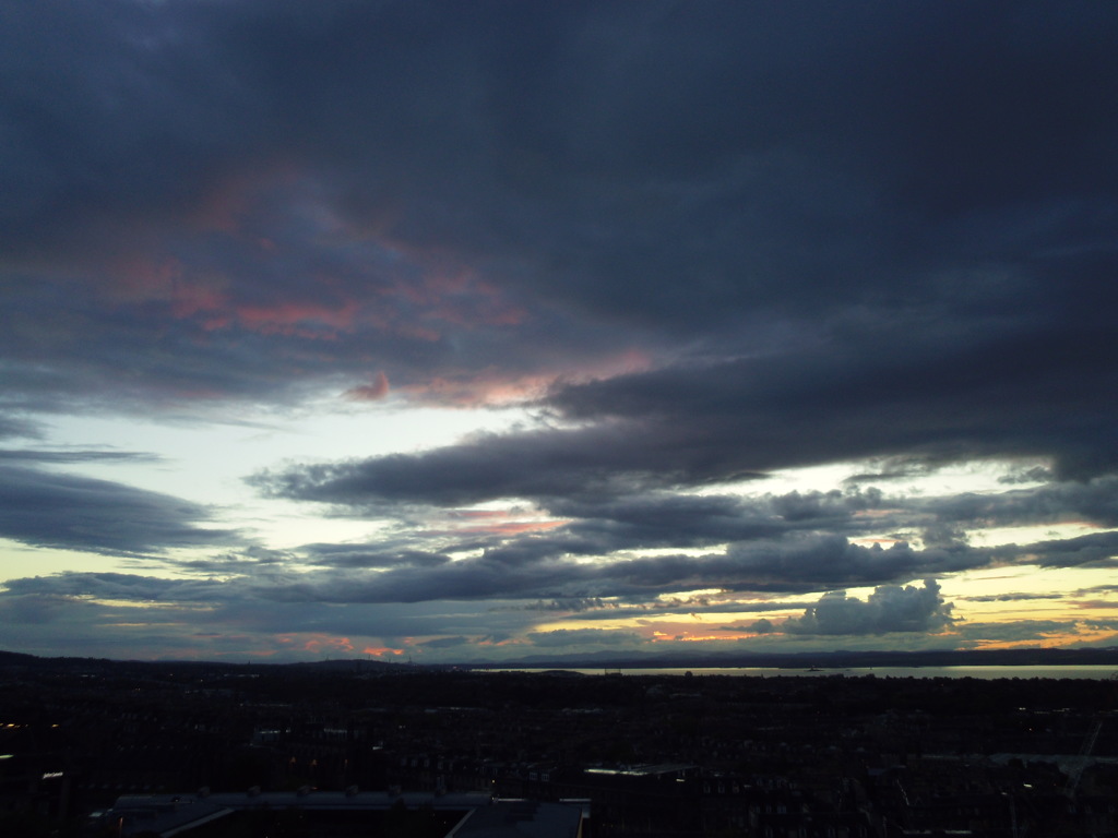 2016/05/21_カールトン・ヒルからフォース湾の夕暮れを望む