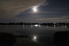 2014/12/07_月夜の伊佐沼