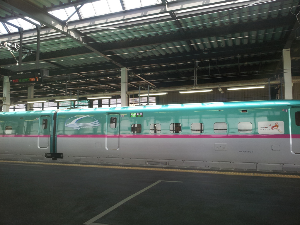 2018/09/13_東北新幹線で盛岡駅停車