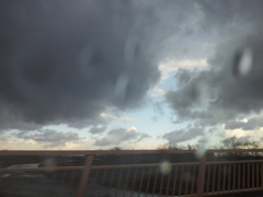 2017/01/12_車中から黒部近辺の空を望む