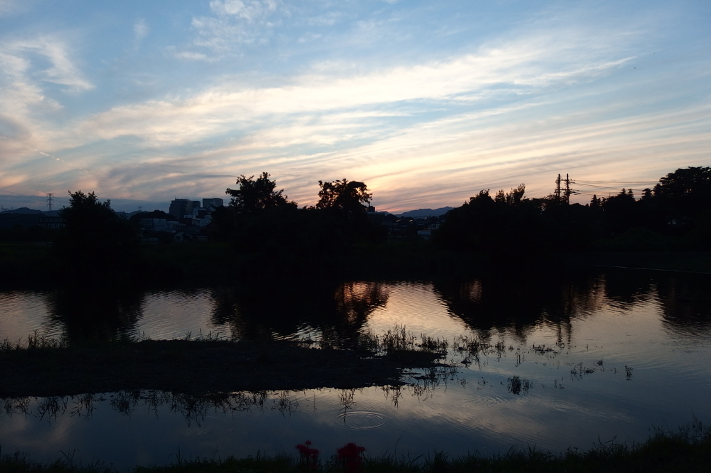 2015/09/22_高麗川の夕暮れ