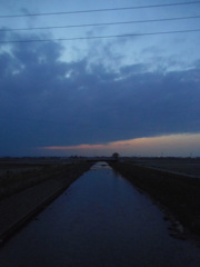 2017/03/25_野通川の夕暮れ