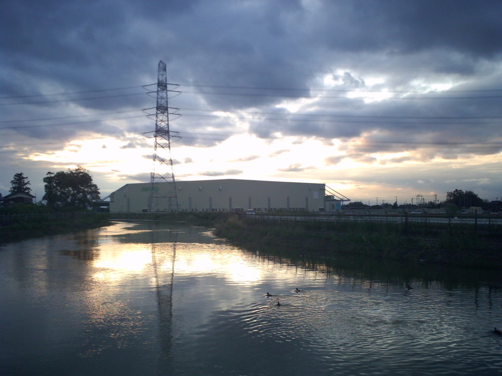 2017/05/14_見沼代用水の夕暮れ