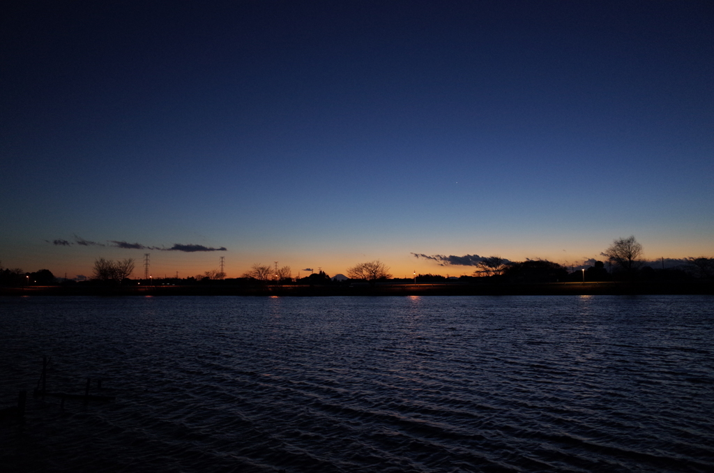 2015/01/17_柴山沼の夕暮れ