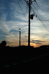 2014/06/15_夕暮れのレトロな街灯