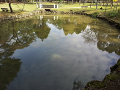 2016/10/18_奈良公園 浅茅ヶ原園地の池に空