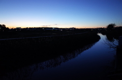 2015/12/29_綾瀬川の夕暮れ