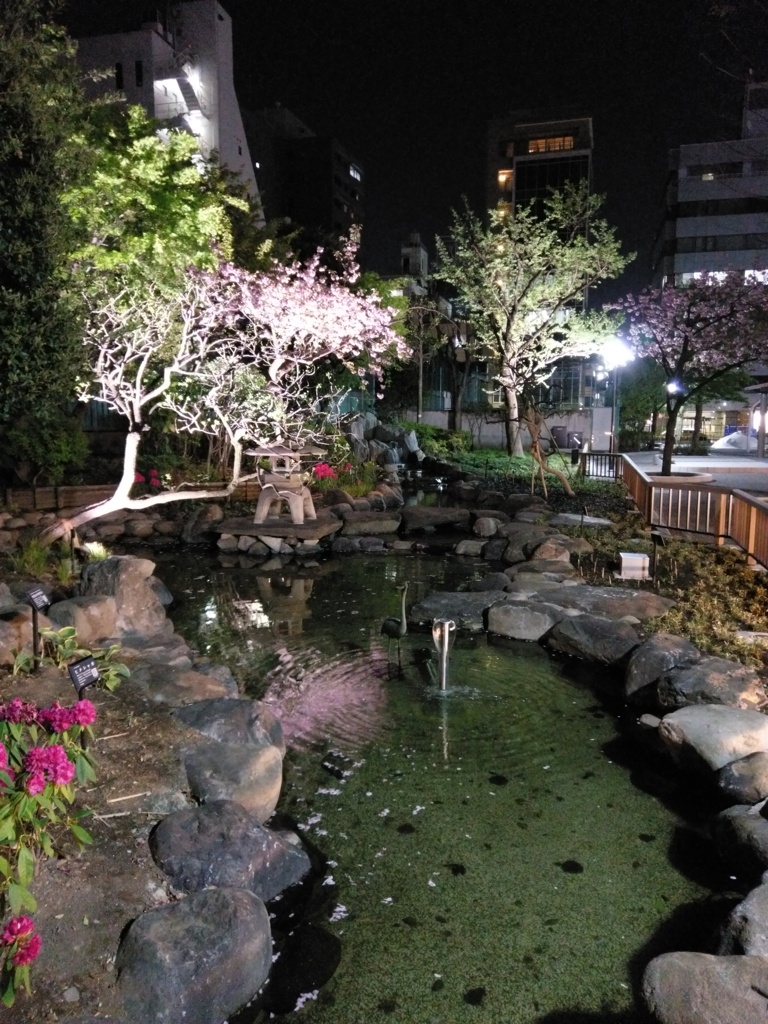 2019/04/15_夜の御徒町公園