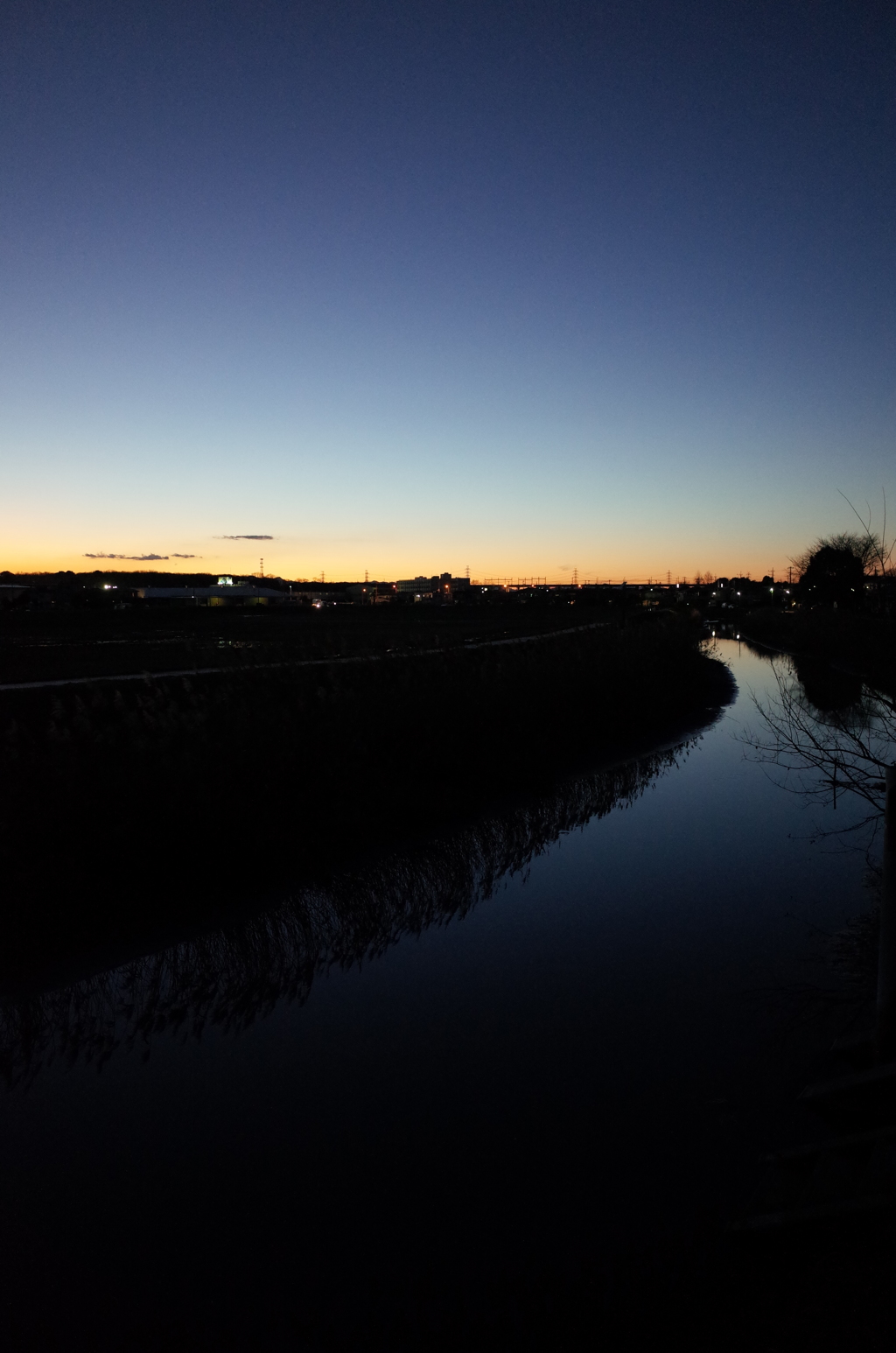 2015/12/29_綾瀬川の夕暮れ