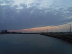 2017/03/25_溜め池の夕暮れ