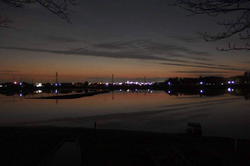 2015/12/20_伊佐沼の夕暮れ